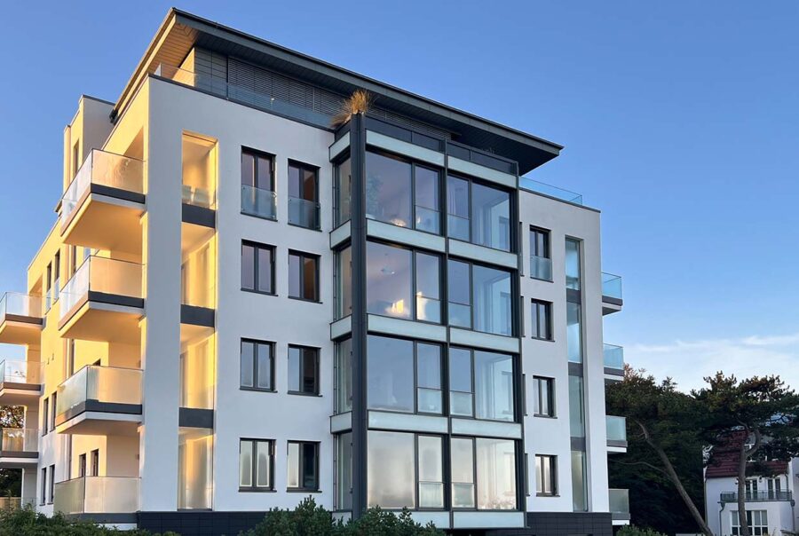 Modernes Wohngebäude in Warnemünde
